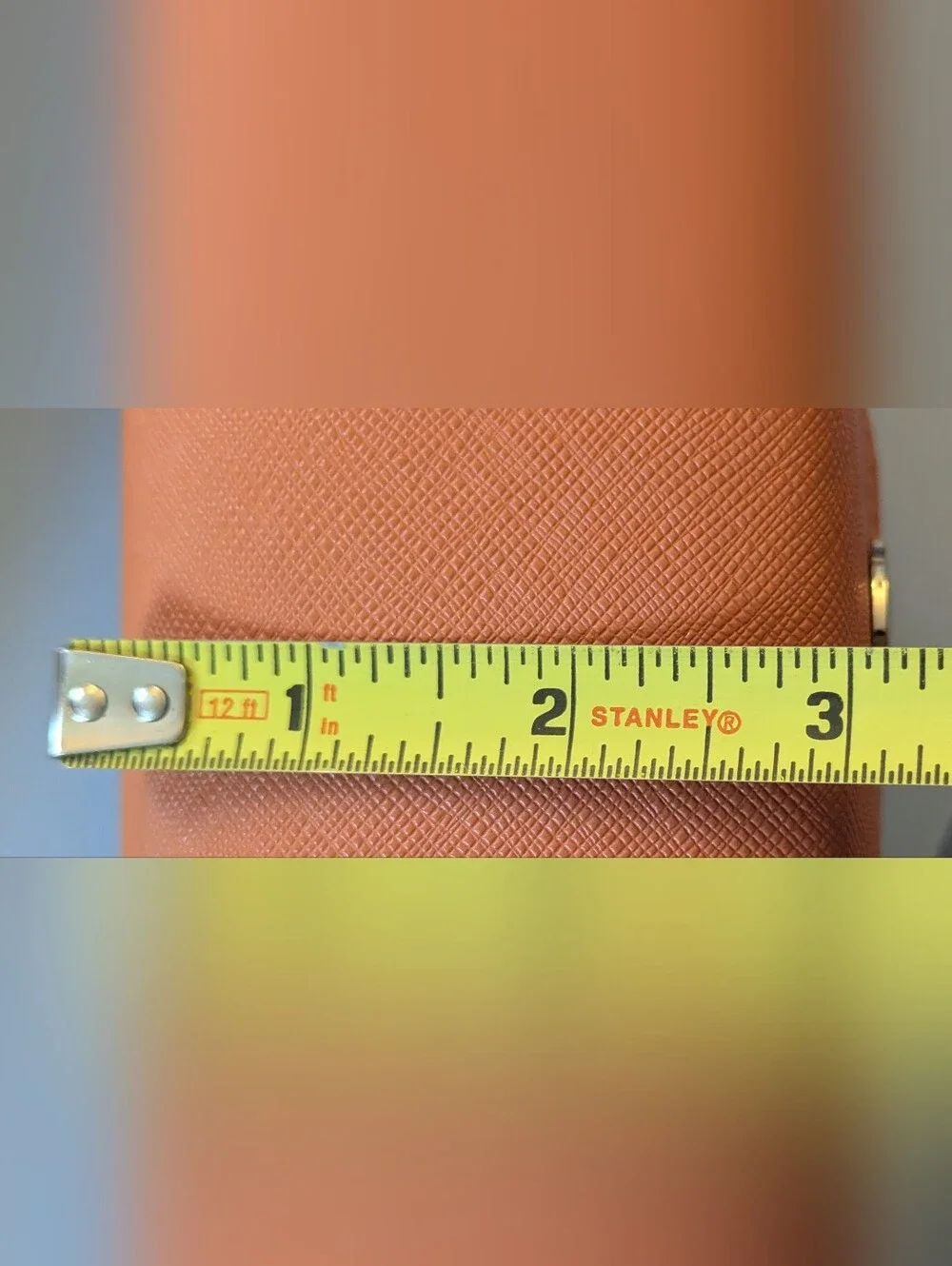 Tory Burch Faux Leather Textured Orange Eyeglasses Sunglasses Case